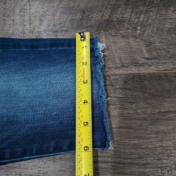 Farmcore American Eagle Outfitters Super Stretch Skinny Jeans Custom Cut Off - Picture 8 of 8